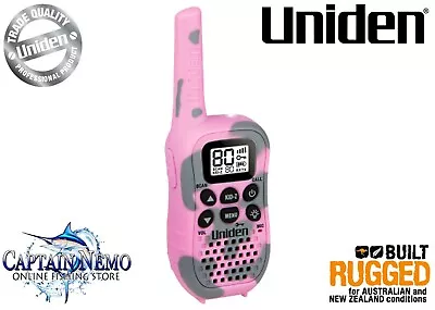 Uniden 80 Channel Uhf Cb Handheld Radio Walkie Talkie With Kid Zone Pink Uh45cp • $49.95