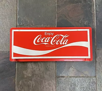 Vintage Plastic Coca-Cola Sign 24” X 10” - Originally Was On A Stand • £95