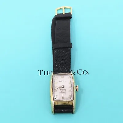 NYJEWEL Vintage Tiffany & Co. 10k Gold Plated Wind Up Watch Runs • $599