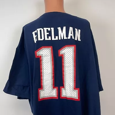 Fanatics Julian Edelman New England Patriots Super Bowl LIII Jersey T Shirt 5XL • $24.49