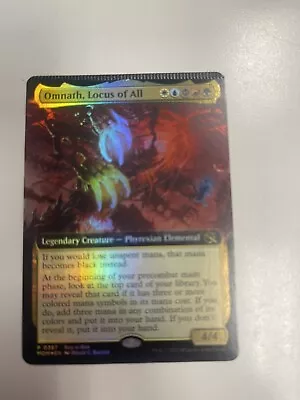 Magic The Gathering CRIMPED Misprint March Of The Machines Omnath Locus Of All • $249.99