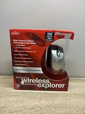 Rare Collectible New Sealed Microsoft Wireless IntelliMouse Explorer (M03-00001) • $149.95