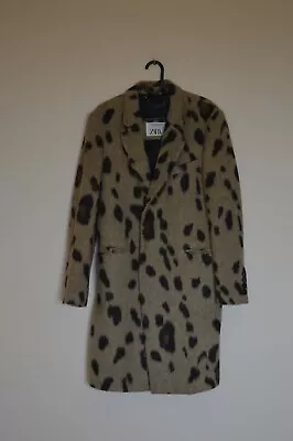 $199.20 • Buy ZARA MEN FW19 Rare Bloggers NEOPUNK LEOPARD Animal PRINT COAT Limited Edition M