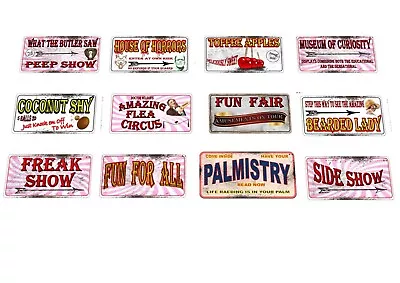 Vintage Victorian Fairground Fun Fair Carnival Sign Vintage Style Signs • $10.89