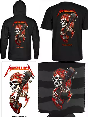 METALLICA Powell Peralta Skateboards Collab Hoody Sweatshirt TShirt Medium SET • $96.66