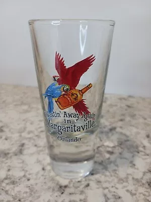 MARGARITAVILLE Orlando PARROT SHOT GLASS JIMMY BUFFETT'S Tall 7oz  Wastin Away • $6.50