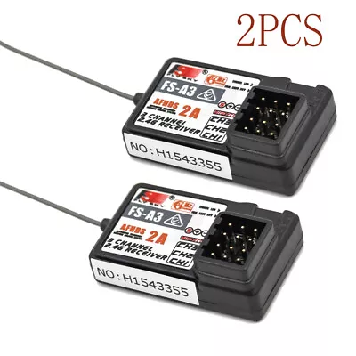 2PCS Flysky FS-A3 AFHDS2A 3CH Receiver For Flysky GT2E GT2G Transmitter Car T5O7 • $17.99