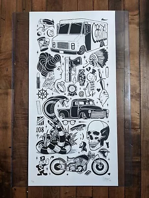 Mike Giant Money Over Everything Fine Art Print 18x36 Signed Limited Edition 31  • $975