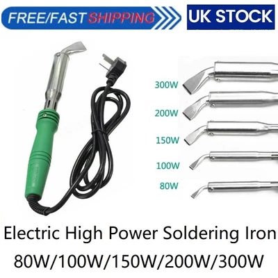 £25.91 • Buy 80/100/150/200/300W Electric Soldering Iron High Power Copper Soldering Chisel