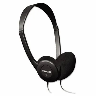 Maxell HP-100 Headphones Lighweight Black Each (MAX190319) • $11.87