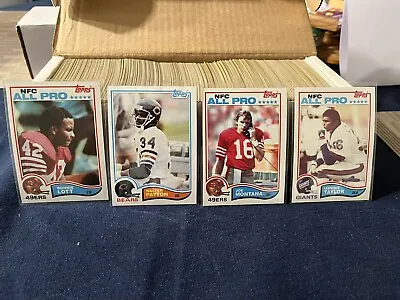 1982 TOPPS Football Complete Set (1-528) W/ LOTT & LAWRENCE TAYLOR Rookie Cards • $170