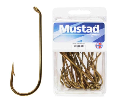 1 Box Of Mustad 79640 Bronze French Viking Fishing Hooks • $21.95