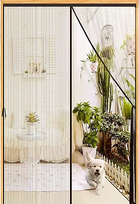 Magnetic Screen Door Mesh Curtain Durable Heavy Duty Bug Mosquito Net For Home • $28.83