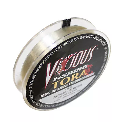 Vicious TFLO11 TORA Fluorocarbon Fishing Line 200 Yards - Clear • $39.89