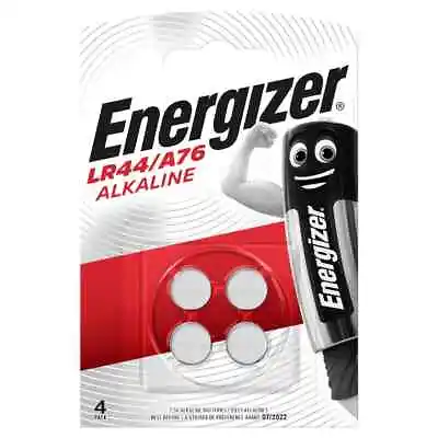 [4x] Energizer LR44 A76 Alkaline Button Cell Batteries 157 AG13 V13GA L1154 • $9.99