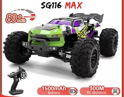 ZLL SG116 Max Upgraded Brushless 1:16 Fast Professional Rc Car RTR • £114.99