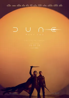 Dune Part 2 (2024) Movie Poster / 50x70 Cm / 24x36 In / 27x40 In / #205 • $12.99