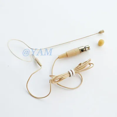 Single Hook Headset Mic YAM Skin EM1-C3A Earset Mic For AKG Wireless System • $20.79
