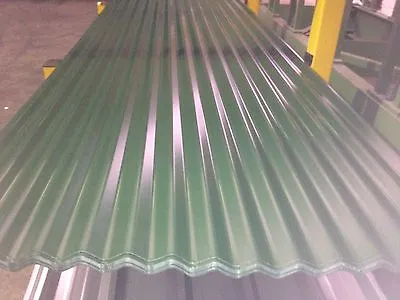 Corrugated Steel SheetsPolyester CoatedJuniperGreen0.7mm • £3.65