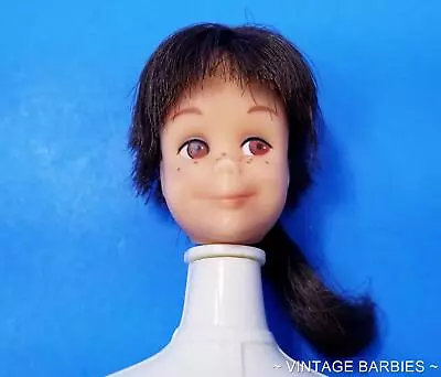 Vintage Brunette Straight Leg Skooter Doll #1040 Head Only TLC ~ 1960's • $11.99