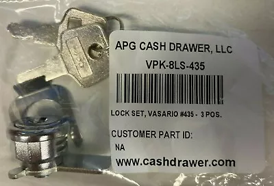 APG VPK-8LS-435 Vasario Lock Set Kit - Fits Square Revel HP NCR MICROS PAR • $27.85