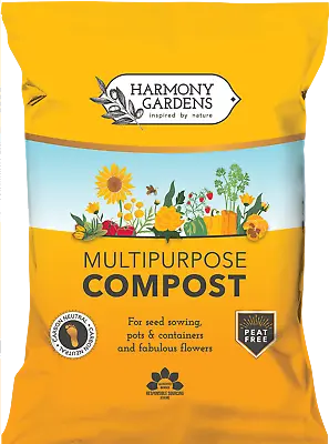 Peat-free Multi-Purpose Carbon Neutral Compost | Nutrient Potting Soil (50L) • £15.99