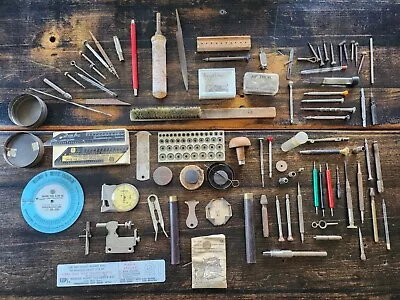 Antique Watchmaker Tool Lot Watch Repair  Elgin Ames  Trior Ligne Jensen Borel • $99.99