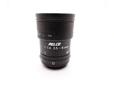 Pelco 3.5mm-8mm F1.4 C Mount Zoom Lens BOLEX Security 16mm Movie Camera CS • $8