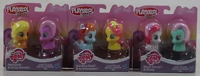 Lot Of 6 My Little Pony 2.5  Playskool Friends Figure Applejack Rainbow Dash ++ • $19.99