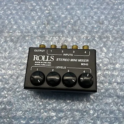 Rolls MX42 Stereo Mini Mixer • $29.99