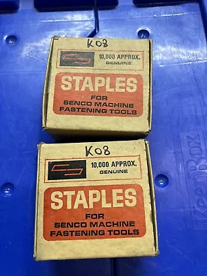 SENCO K08 19ga Gauge 1/4  CROWN X 1/2  LEG  STAPLES 20000pc N3045 • $60