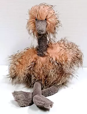 Jellycat Odette Ostrich 20” Gray Pink Stuffed Animal Plush Toy Bird Emu Large • $14.95