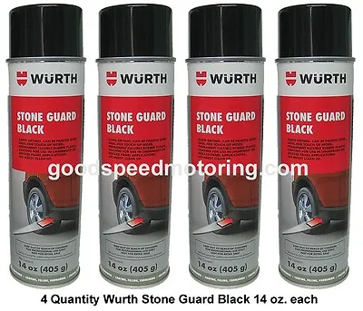 Wurth Stone Guard Spray Aerosol Black - 4 Pack 8890971 • $109.96