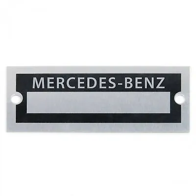 Mercedes Benz Custom Identification Data Plate Serial Number # ID Tag SL 230 300 • $36.33