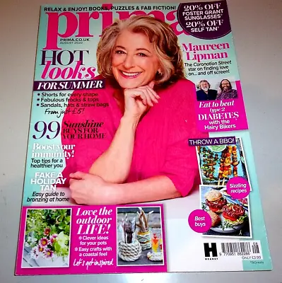 £4.50 • Buy Prima Magazine August 2020 Issue/Maureen Lipman/The Hairy Bikers