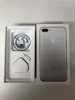 £11.99 • Buy Apple IPhone 7 Plus Silver 32Gb Used Empty Box + Accessories 