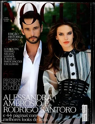 ALESSANDRA AMBROSIO PORTUGUESE Brazil Brasil Vogue December 2011 RODRIGO SANTORO • $19.99