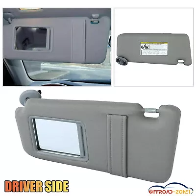 Gray Left Driver Side Sun Visor Sunshade Without Sunroof For Toyota Camry 07-11 • $17.14