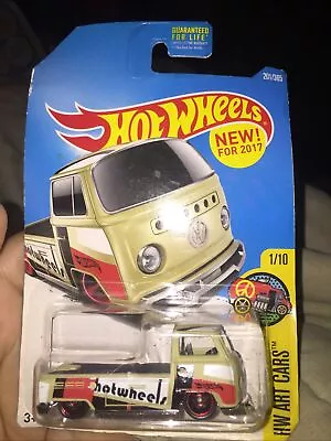 2017 Hot Wheels #201  VOLKSWAGEN T2 PICKUP HW Art Cars 1/10 New • $3.99