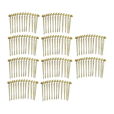 10 Pieces DIY Blank Made Of Hair Comb Insert Comb Side Comb Hair Clip Hair Plug • £4.51