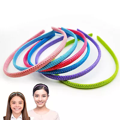6 Pack Fabric Alice Bands Durable Hair Headbands Hairband For Girls Women Ladies • £2.99