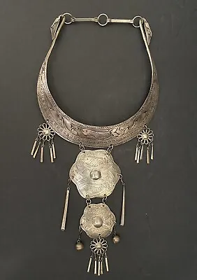 Vintage Miao Hmong Silver Ceremonial Necklace • $150