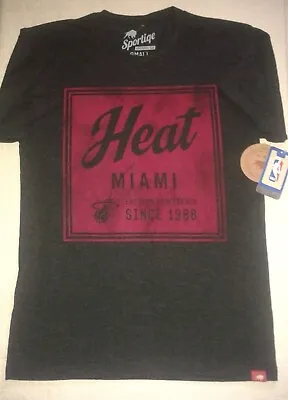 NBA Miami Heat Basketball T-Shirt By Sportiqe - Size Small New With Tags • £24.99