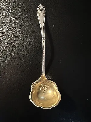 Sterling Silver Mini  Ladle. Gold Wash Bowl Monogrammed “R” 5.5 Inches • $19.99