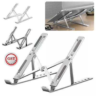 Ergonomic Portable Adjustable Laptop Stand Foldable Desktop Tripod Tray Holder • $14.61