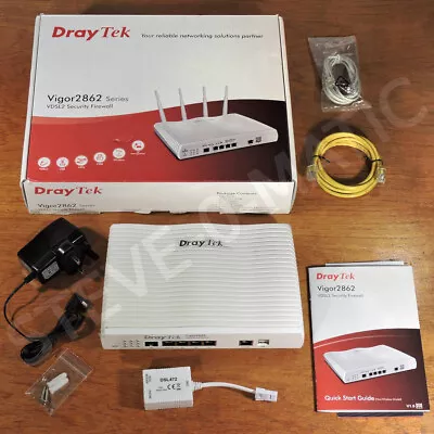 DrayTek Vigor 2862 VDSL2/ADSL2+ Quad WAN Router / Firewall • £59.99