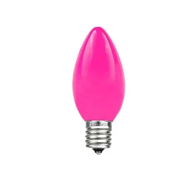 25 C9 Ceramic Pink Christmas Light Bulbs Replacement Bulbs For Holidays Wedding • $14.29