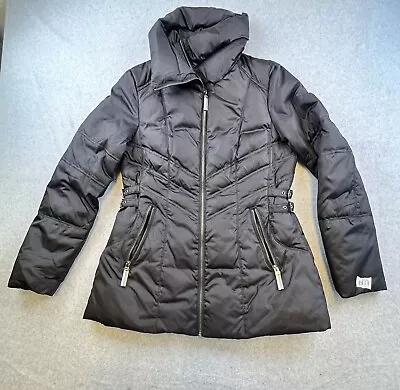 Marc New York Puffer Down Jacket Women’s Medium Black Full Zip Long Sleeve • $38.88