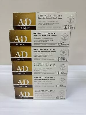 6X A+D Original Ointment Prevent Diaper Rash & Skin Protectant 1.5 Oz. EXP. 4/25 • $37.97