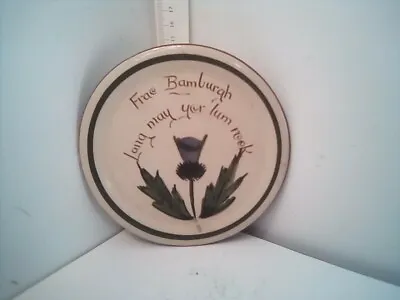 Bamburgh Longpark Pottery Torquay Thistle Tea Pot  Stand Scottish Interest • £8